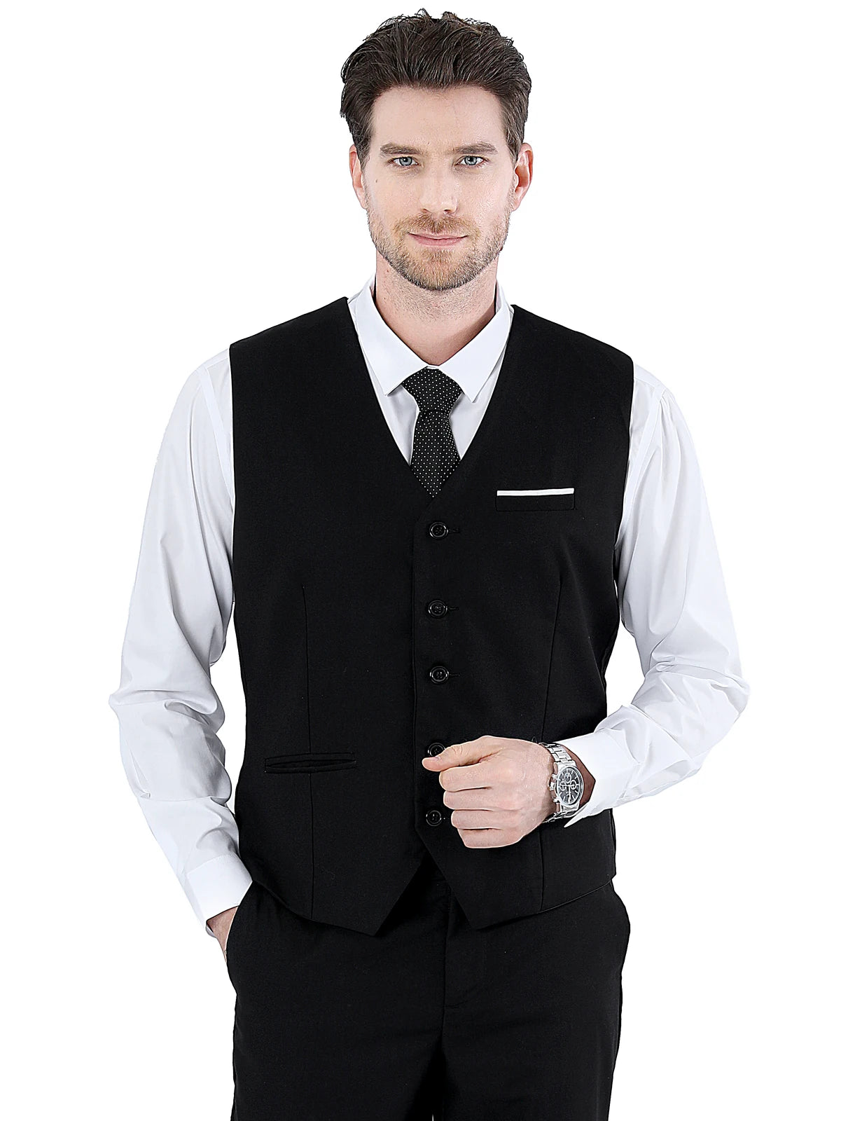Men's Suit Vest – Formal Slim Fit Waistcoat