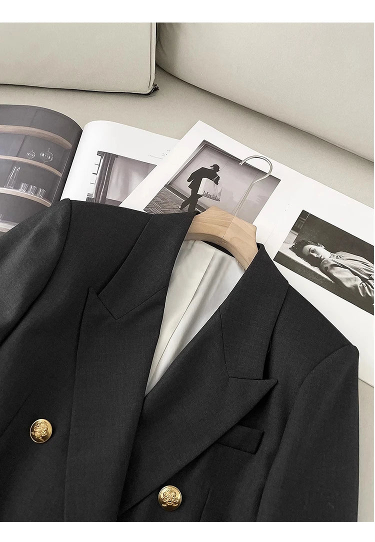 Women's 2 Piece Suit – Elegant Office Blazer & Pants Set