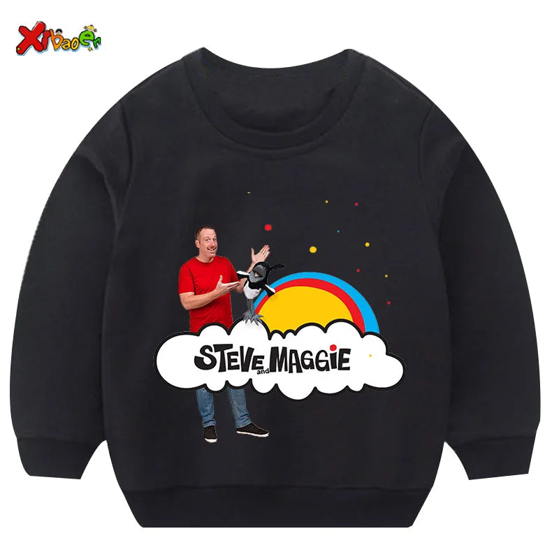 Kids Sweatshirt – Cartoon Cotton Casual Pullover
