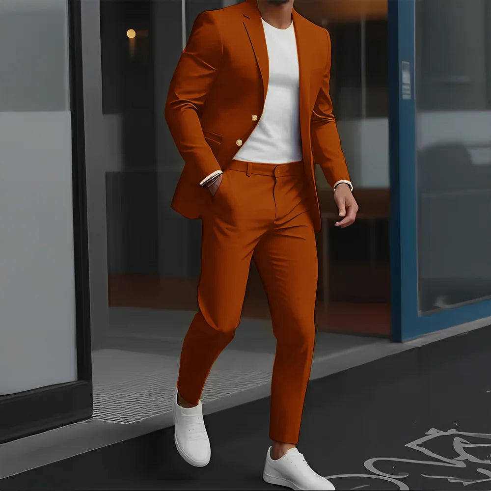 Beige Suit – Men's Formal Business Wedding Suit