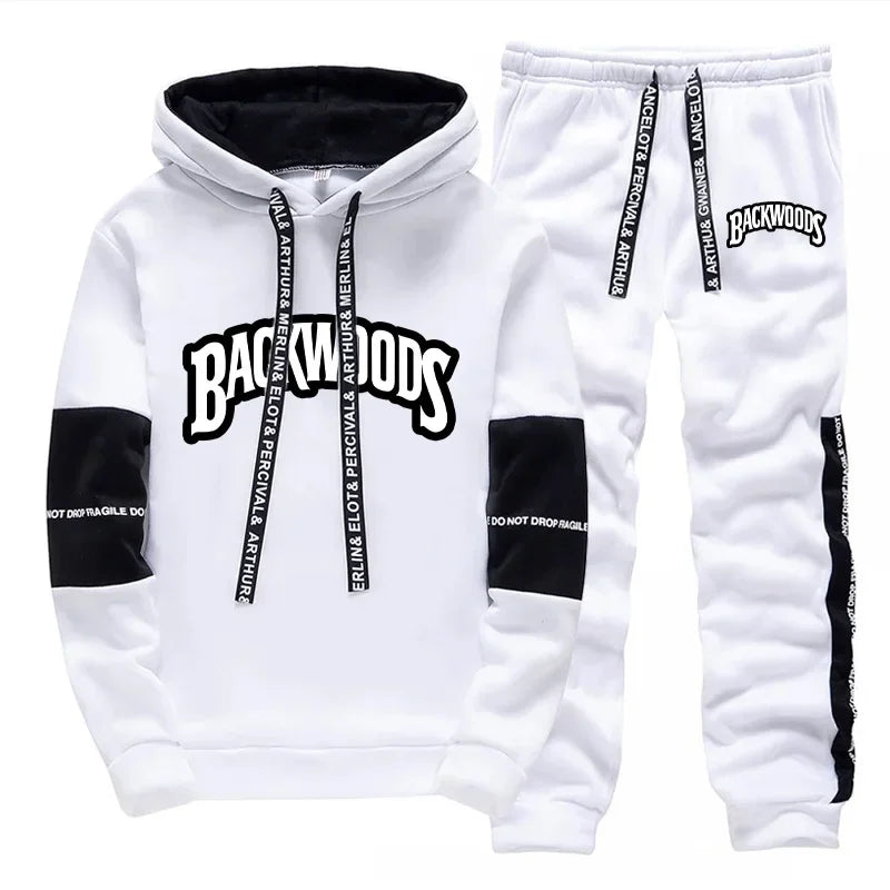 Mens Tracksuit - Sport Hoodie and Jogger Set