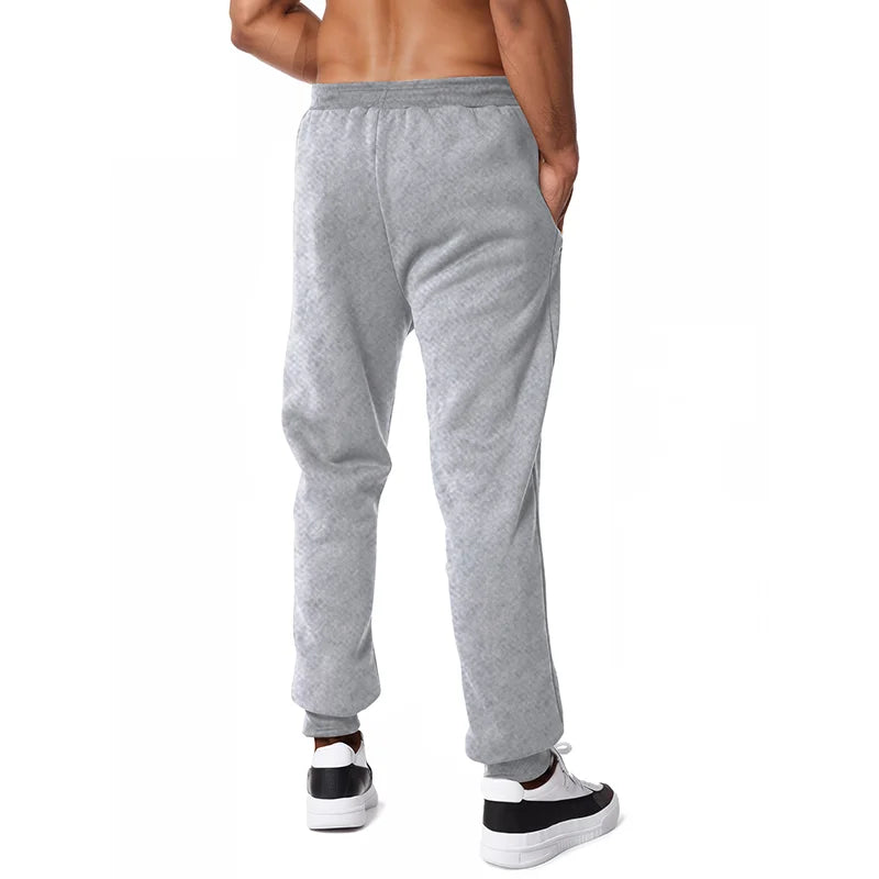 Men's Jogger Pants with Zipper Pockets - Smart Casual Sweatpants