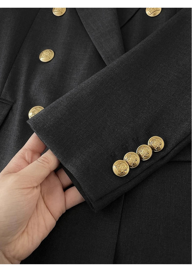 Women's 2 Piece Suit – Elegant Office Blazer & Pants Set