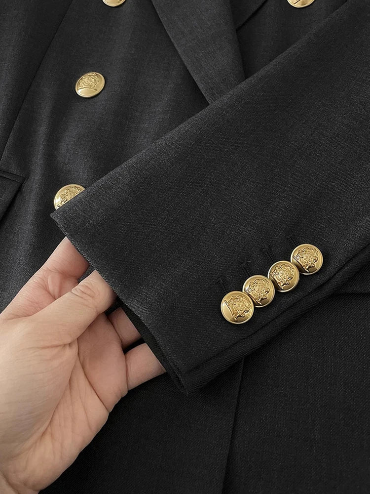 Women's 2 Piece Suit – Elegant Office Blazer & Pants Set