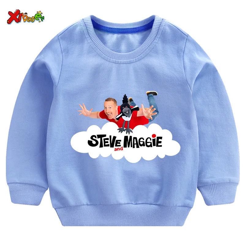 Kids Sweatshirt – Cartoon Cotton Casual Pullover
