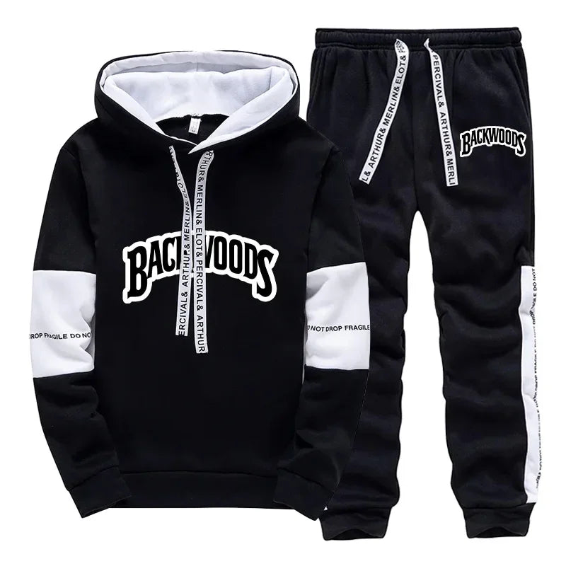 Mens Tracksuit - Sport Hoodie and Jogger Set