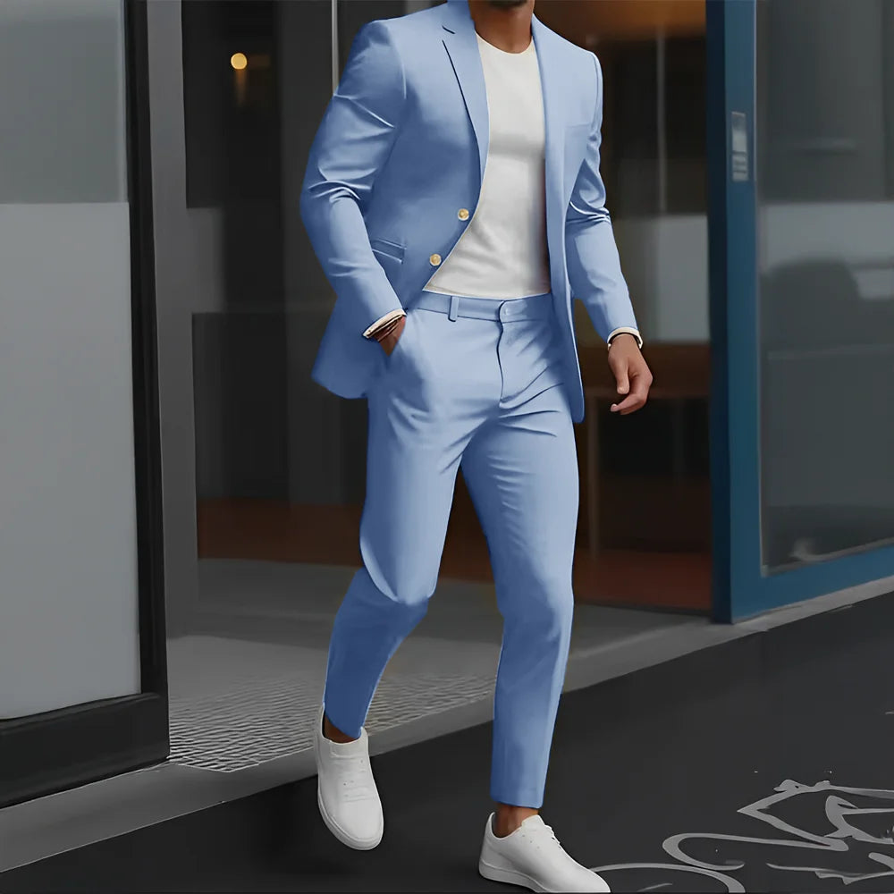 Beige Suit – Men's Formal Business Wedding Suit
