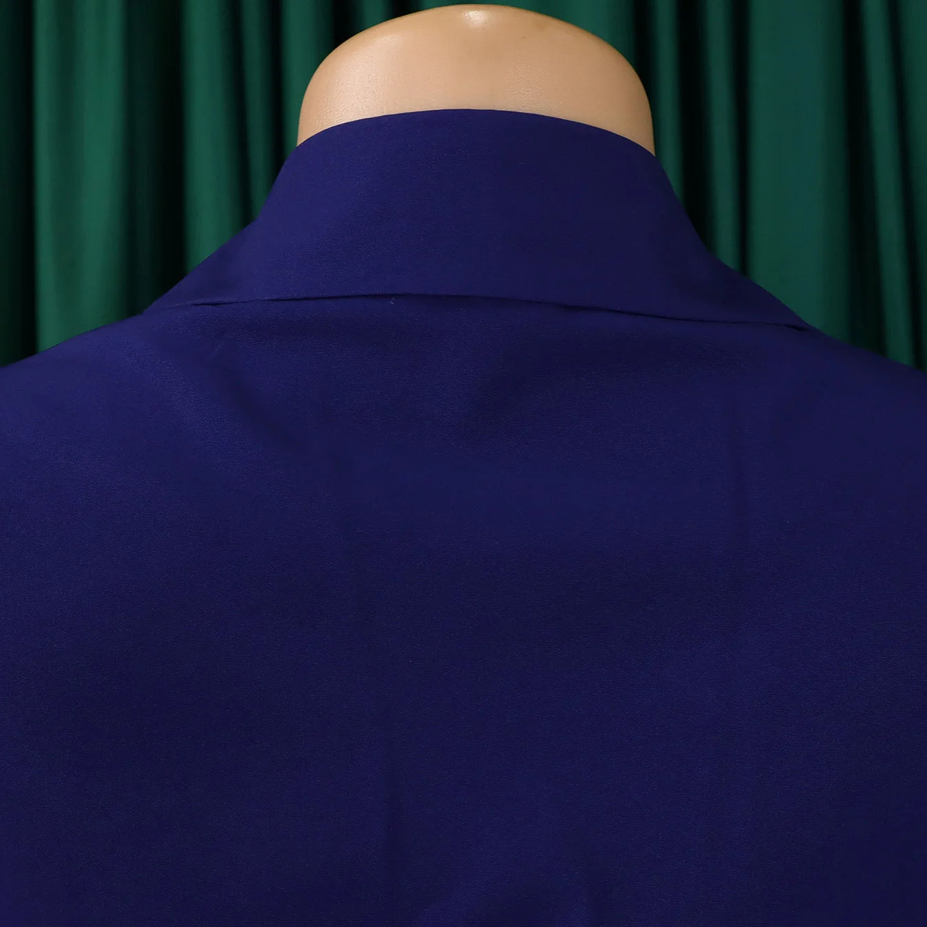 Women's Elegant Dress – Pleated V-Neck Office Style