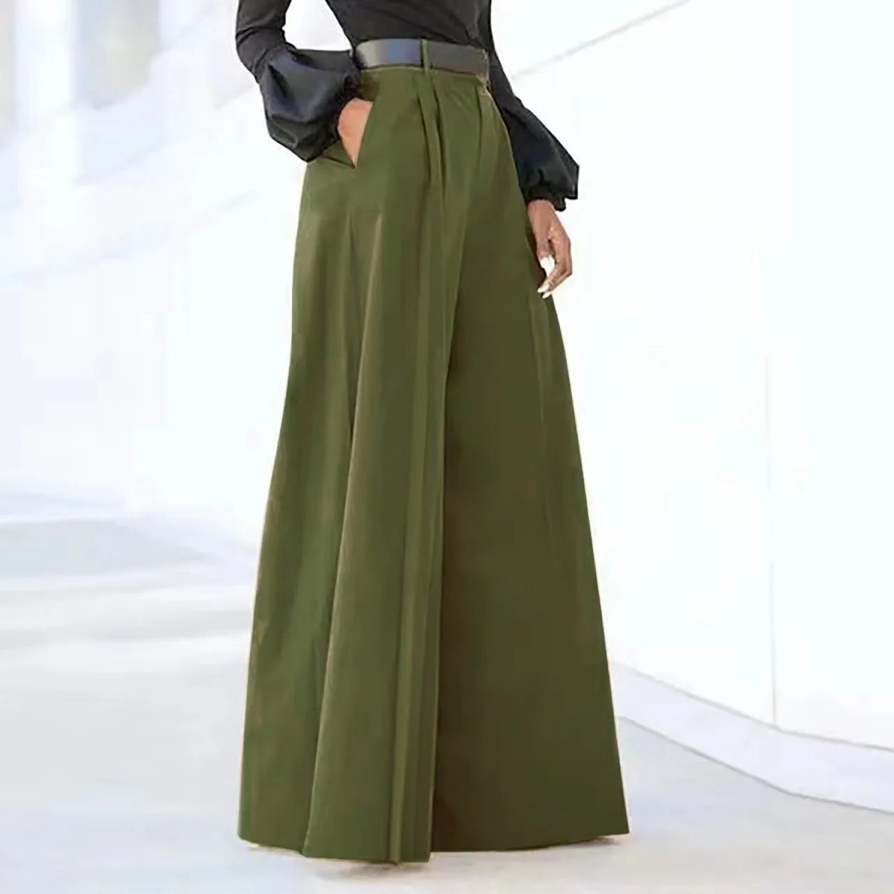 Wide Leg Pants – High Waist Palazzo Trousers for Women