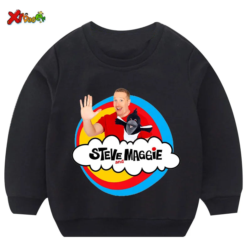 Kids Sweatshirt – Cartoon Cotton Casual Pullover