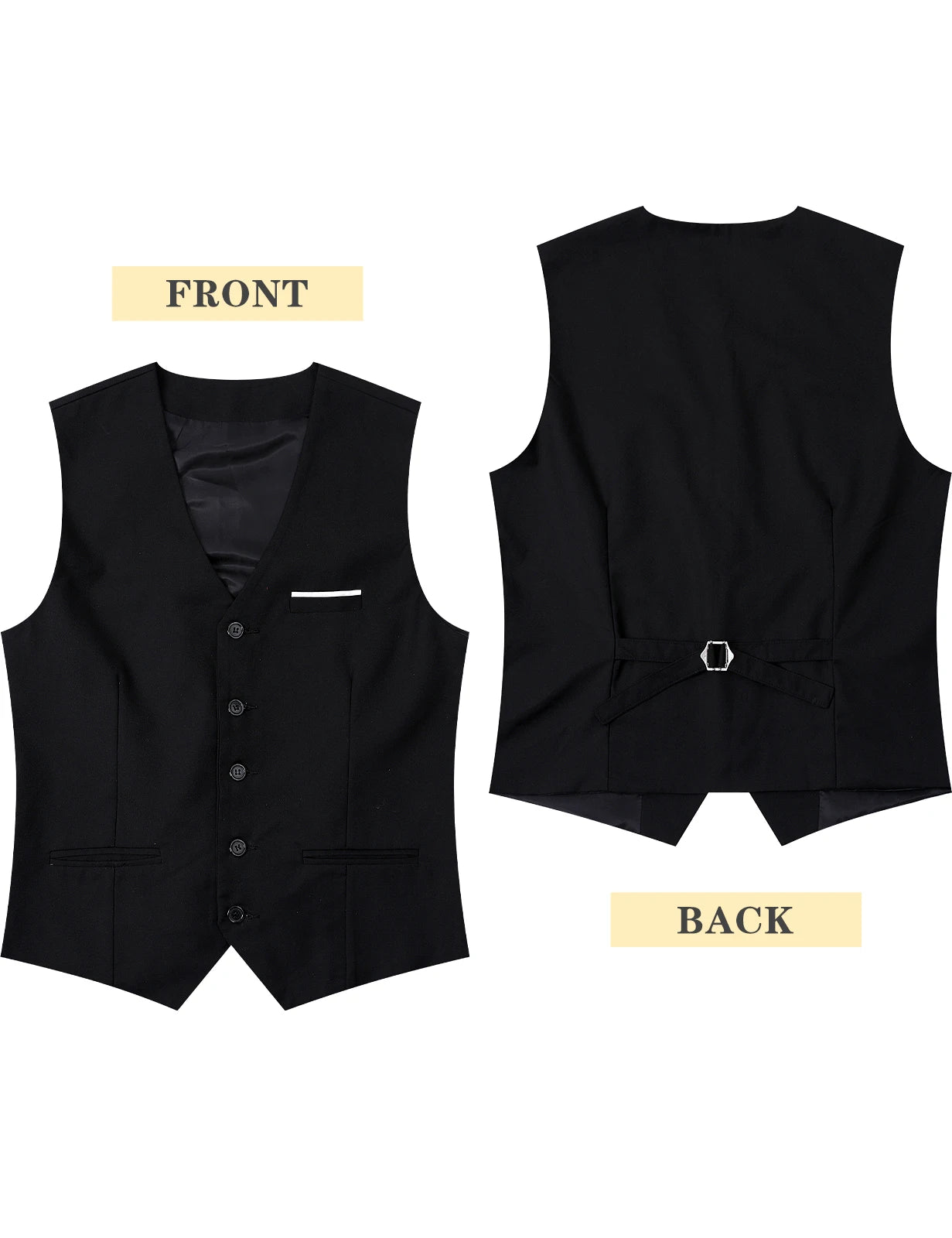 Men's Suit Vest – Formal Slim Fit Waistcoat