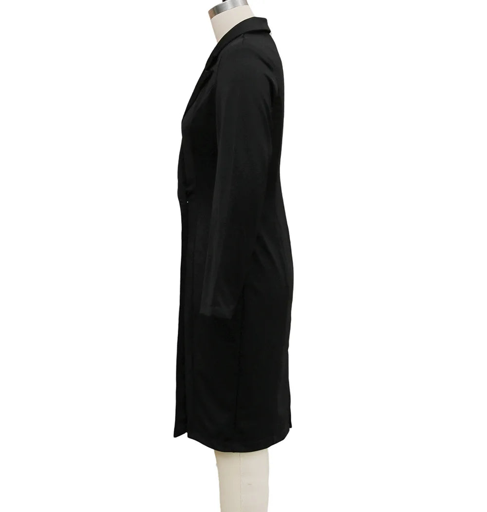 Blazer Dress – Women's Elegant Long Sleeve Office Dress