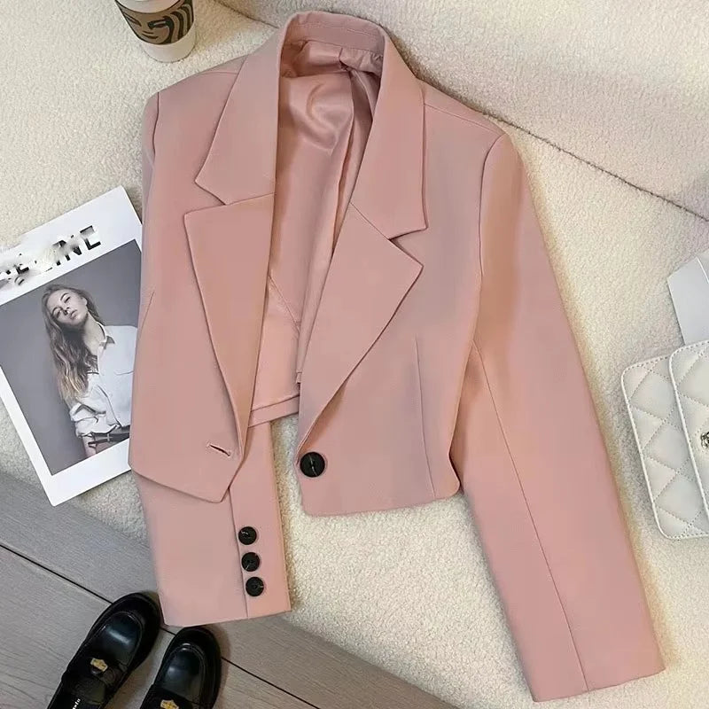 Womens Short Blazer - Caasual Elegant Style