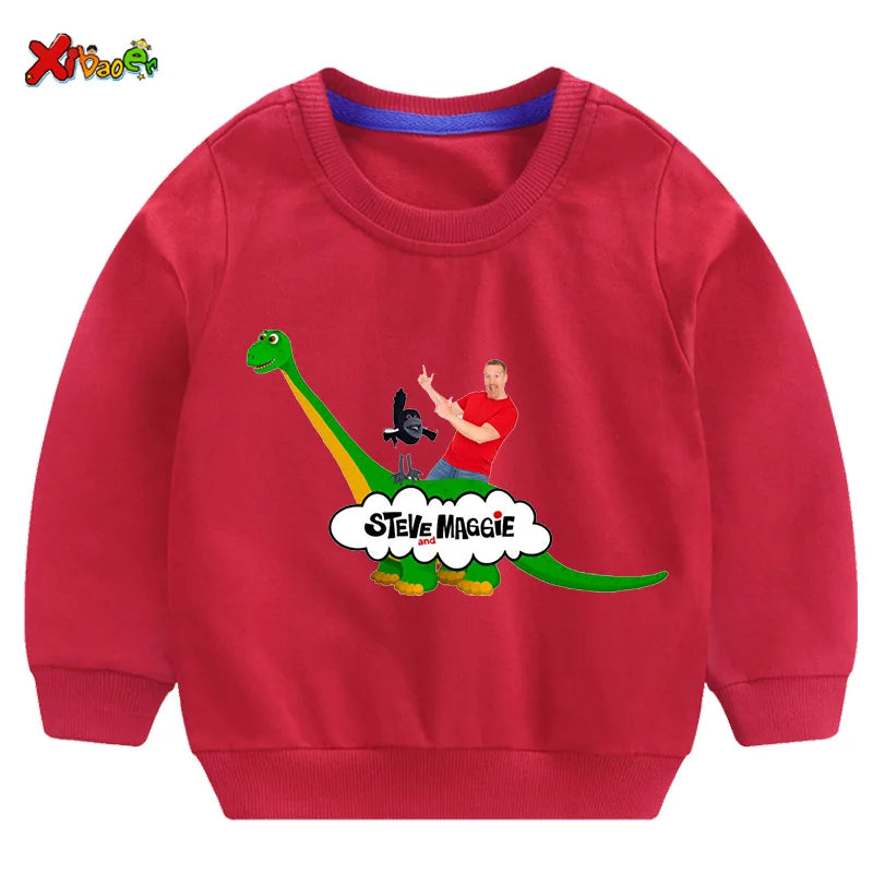 Kids Sweatshirt – Cartoon Cotton Casual Pullover