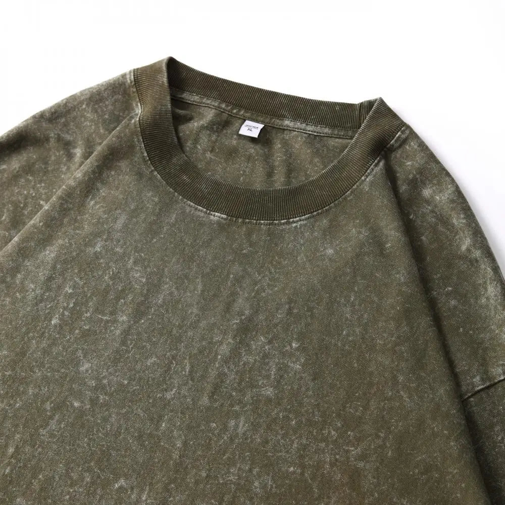Oversized Sweatshirt – Vintage Washed Cotton Crewneck