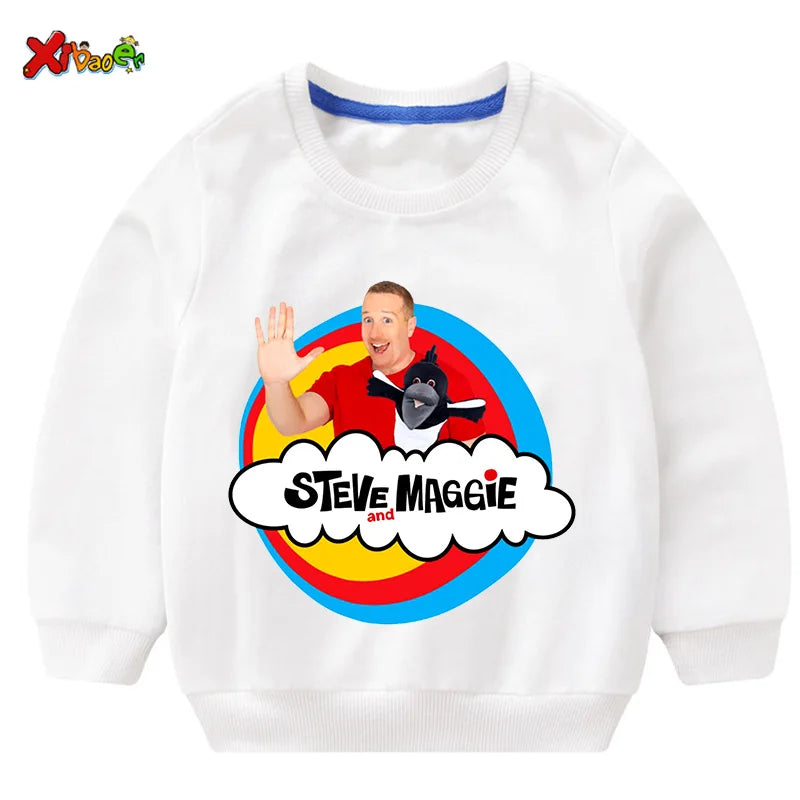 Kids Sweatshirt – Cartoon Cotton Casual Pullover