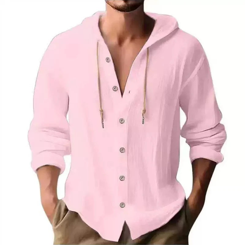 Men's Linen Shirt -  Casual Summer Style