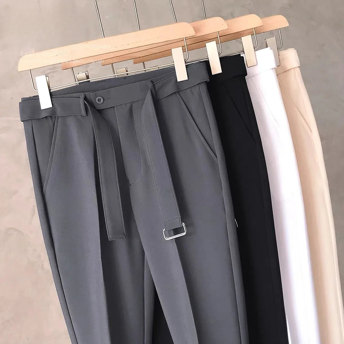 Men's Dress Pants – Slim Fit Office Trousers