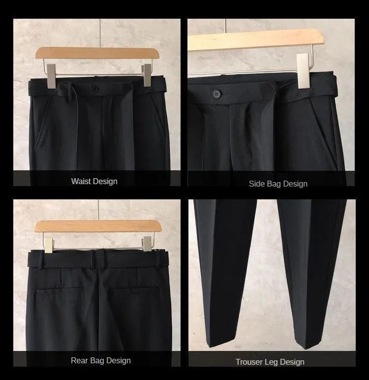 Men's Dress Pants – Slim Fit Office Trousers