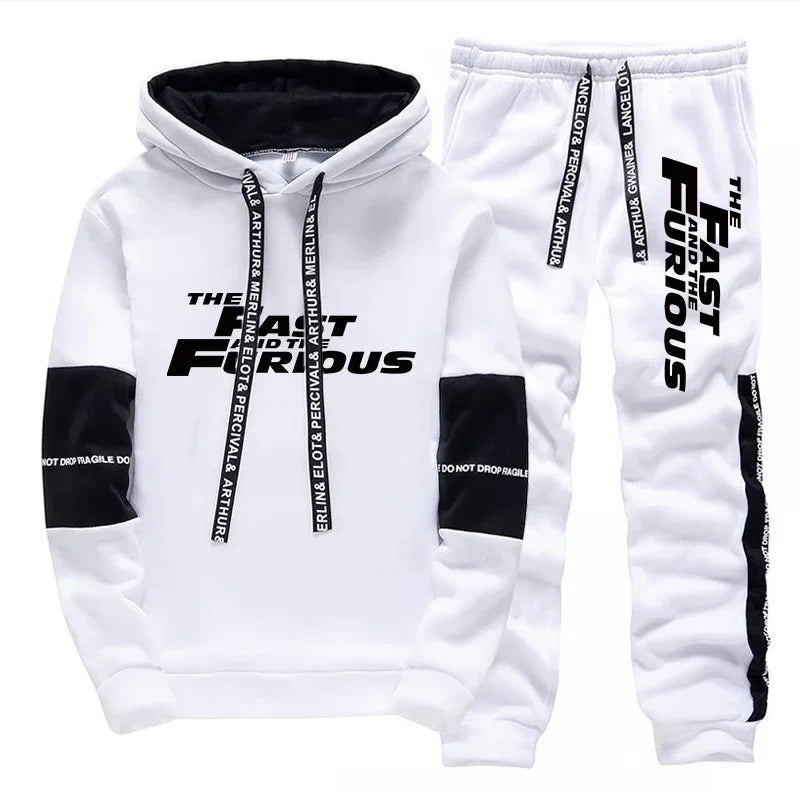 Mens Tracksuit - Sport Hoodie and Jogger Set