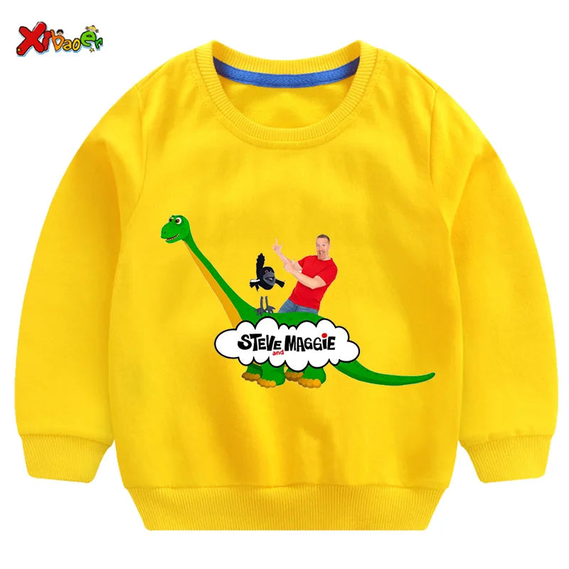 Kids Sweatshirt – Cartoon Cotton Casual Pullover