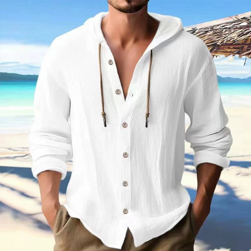 Men's Linen Shirt -  Casual Summer Style