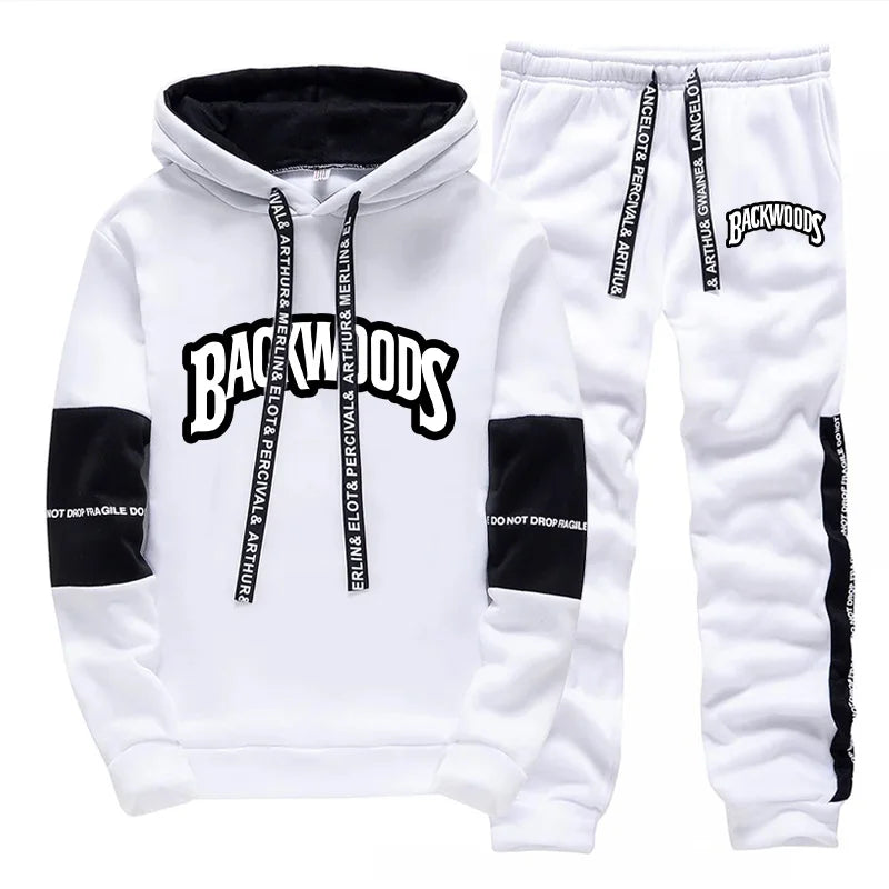 Mens Tracksuit - Sport Hoodie and Jogger Set