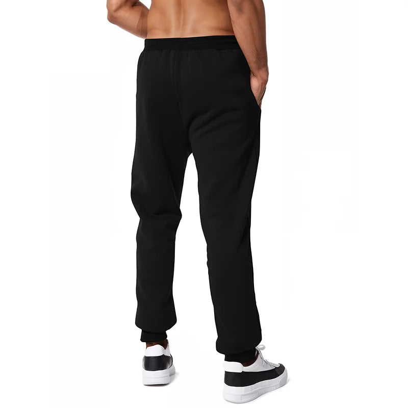 Men's Jogger Pants with Zipper Pockets - Smart Casual Sweatpants