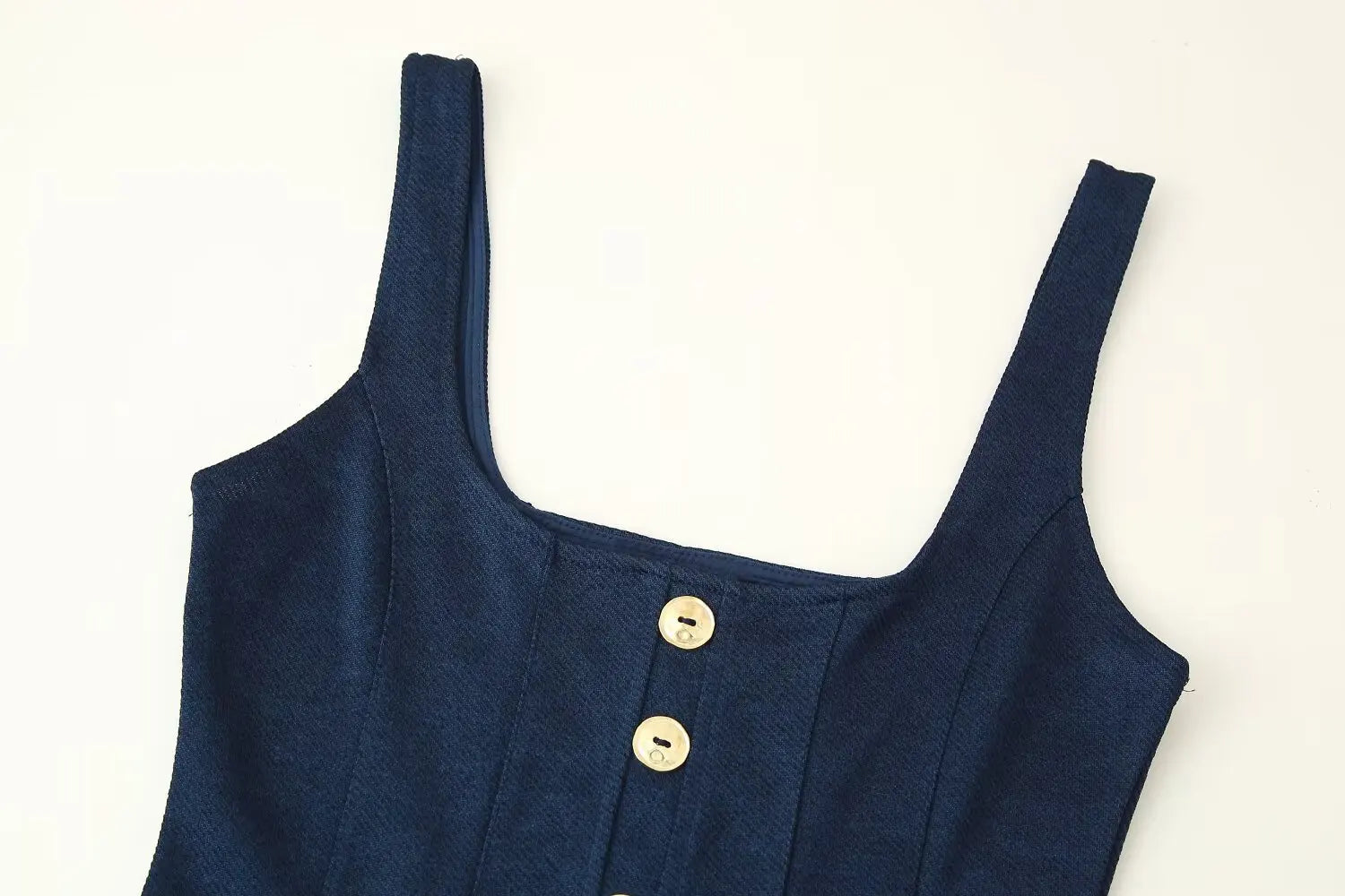 Women's Button Front Crop Top and Flare Pants Set