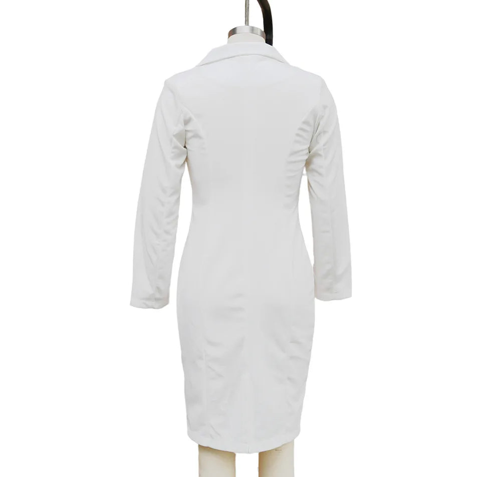 Blazer Dress – Women's Elegant Long Sleeve Office Dress
