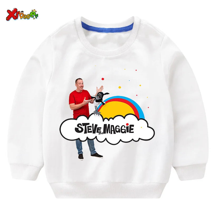 Kids Sweatshirt – Cartoon Cotton Casual Pullover