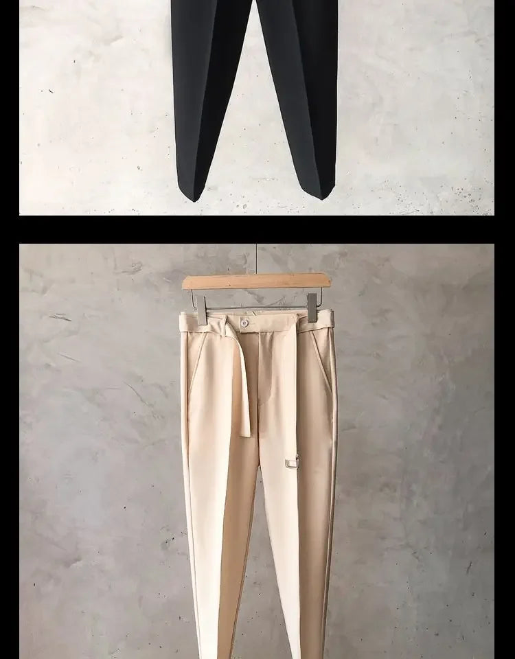 Men's Dress Pants – Slim Fit Office Trousers