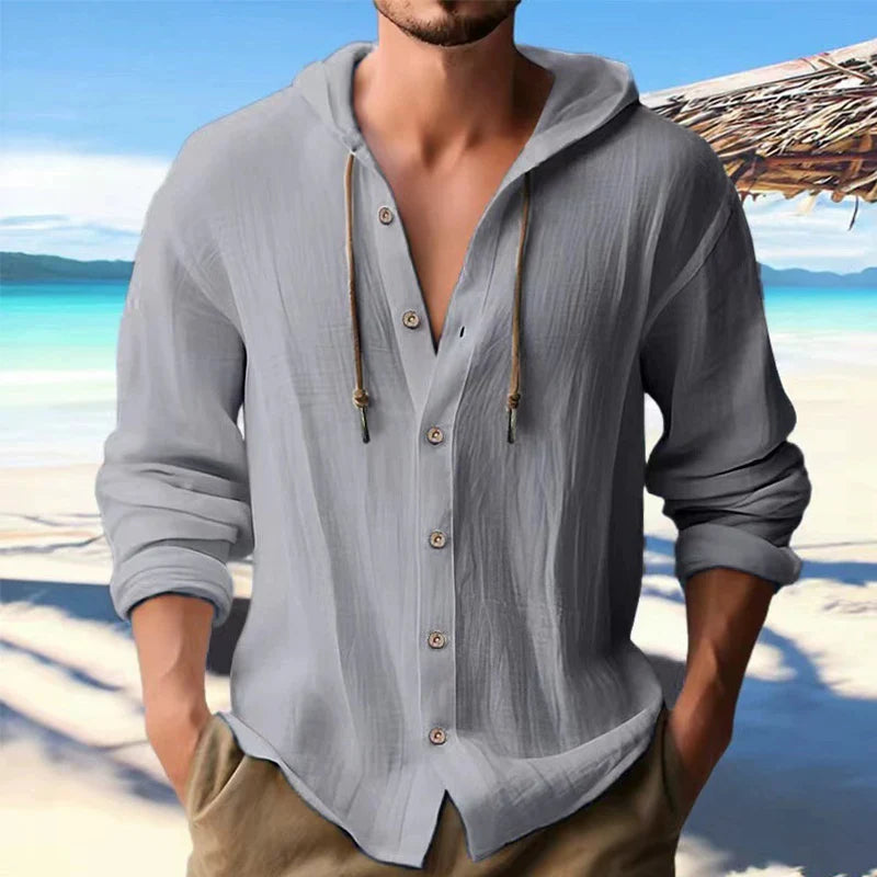 Men's Linen Shirt -  Casual Summer Style