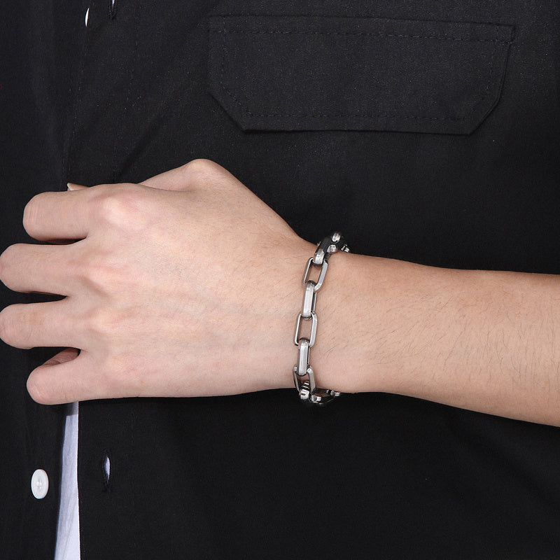 Men's Titanium Steel Geometric Bracelet