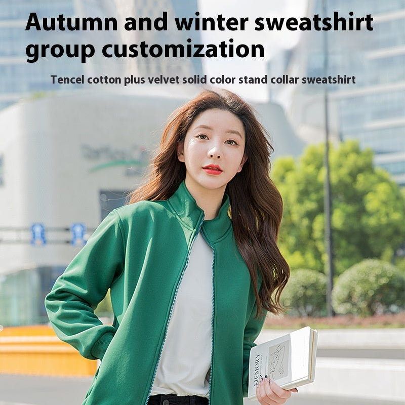 Velvet Sweater Coat Custom Unisex Wear