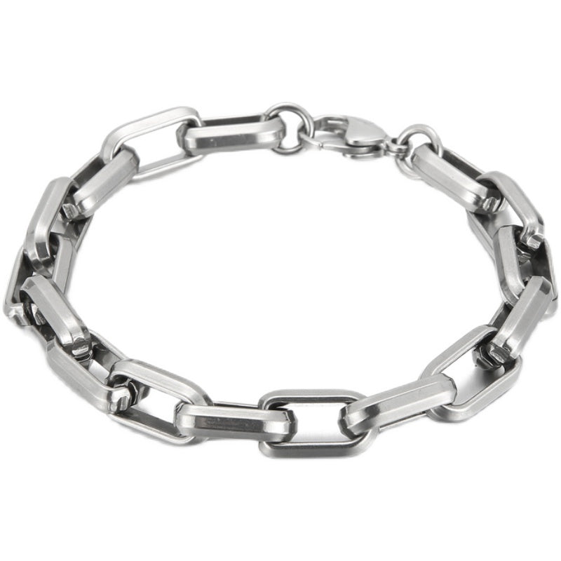 Men's Titanium Steel Geometric Bracelet