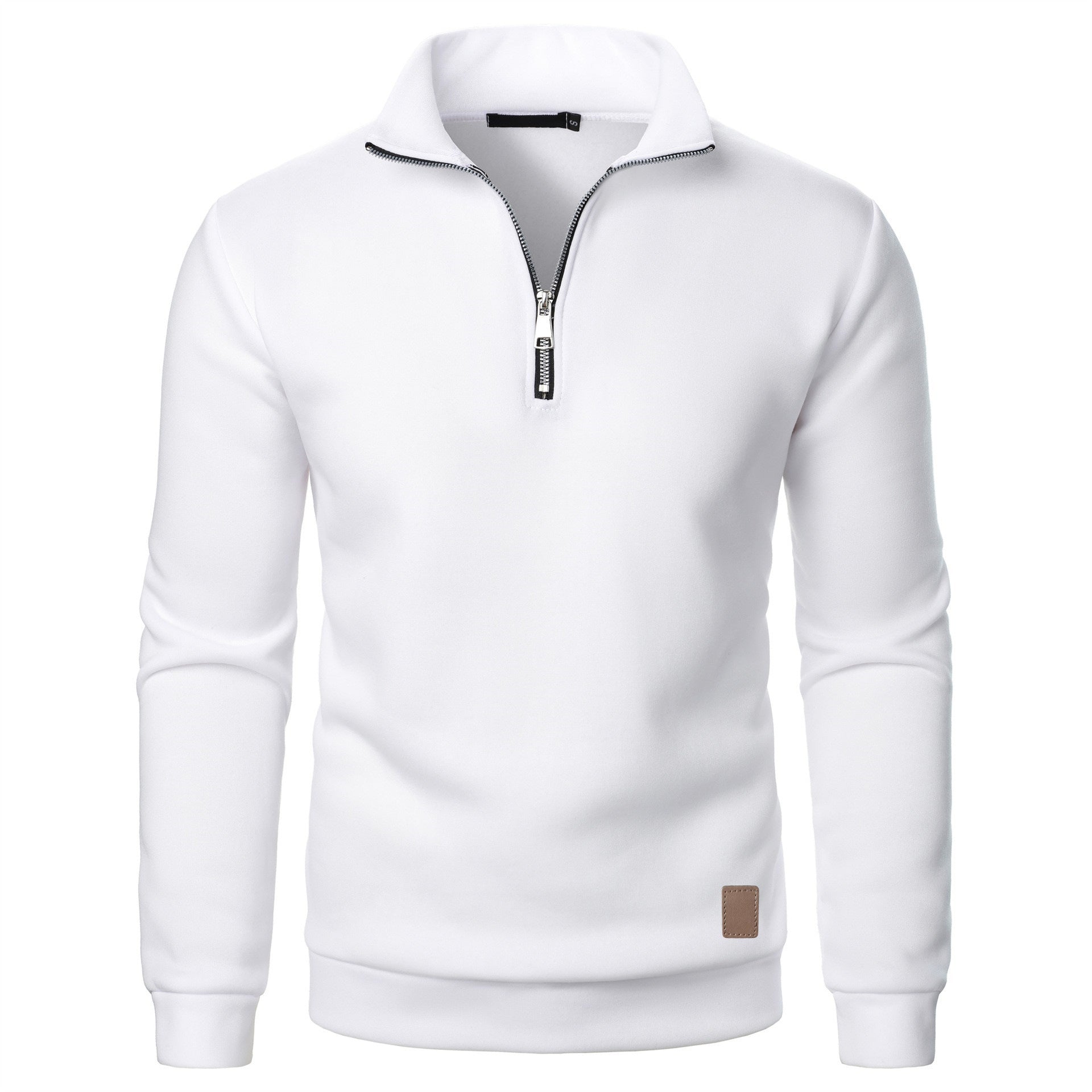 Men's Stand Collar Half Zip Long-sleeved Sports Top