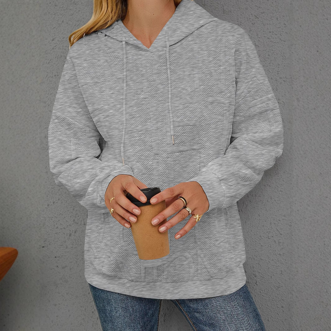 Three-dimensional Printing Long Sleeve Pullover Hoodie